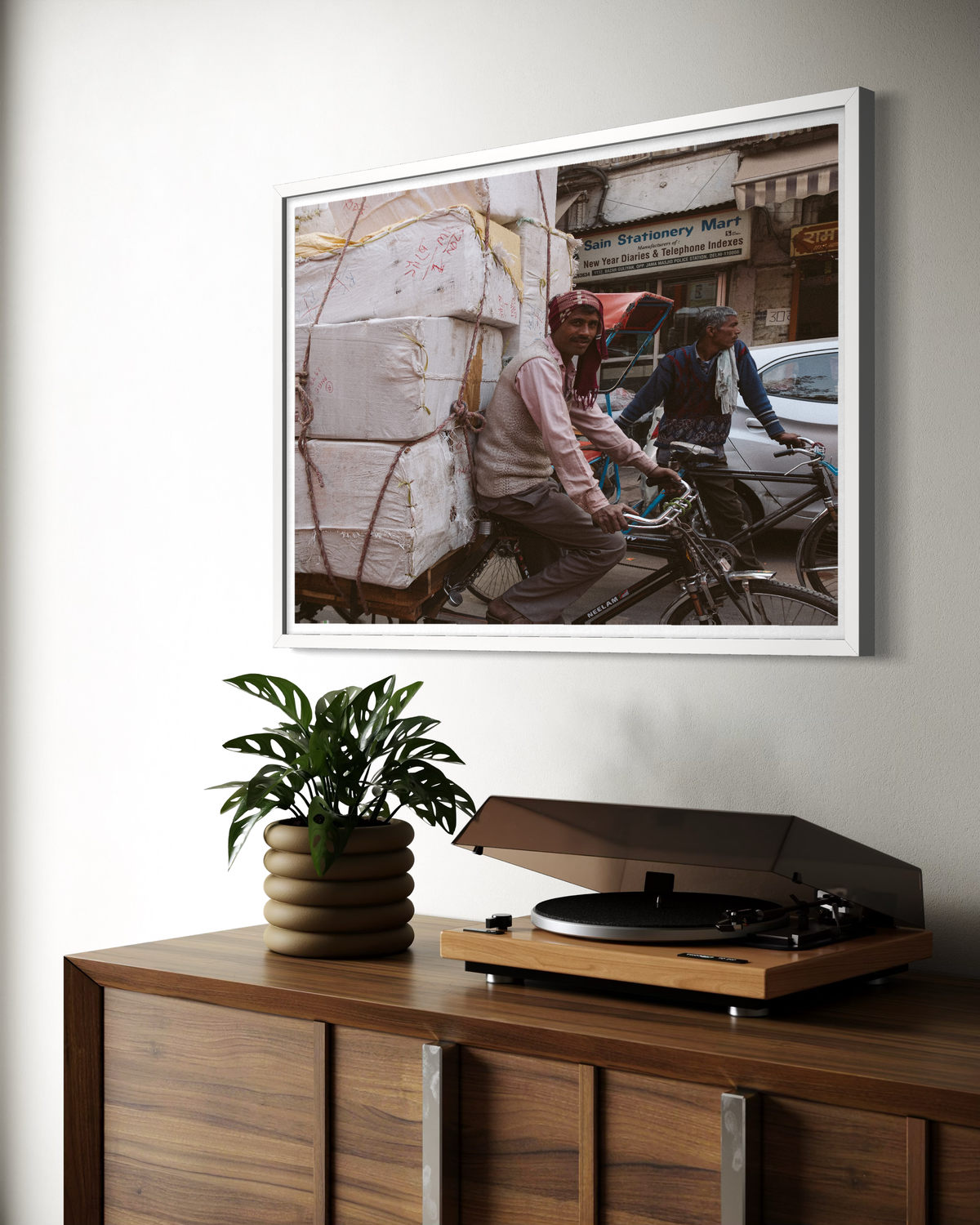 Moldura Branca Passe-Partout - Bike Boys - Mama India